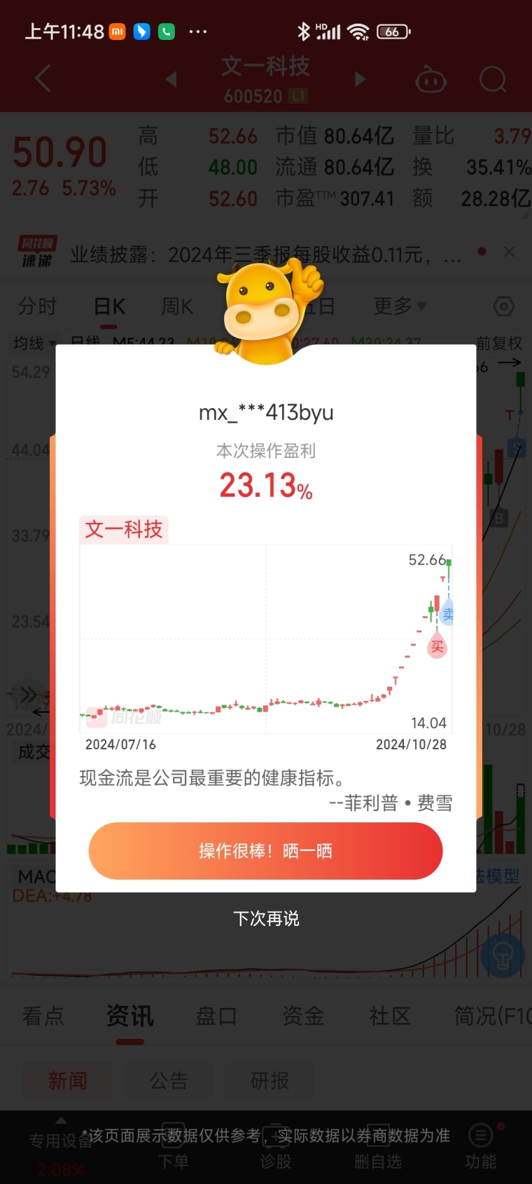 贝因美连收4个涨停板