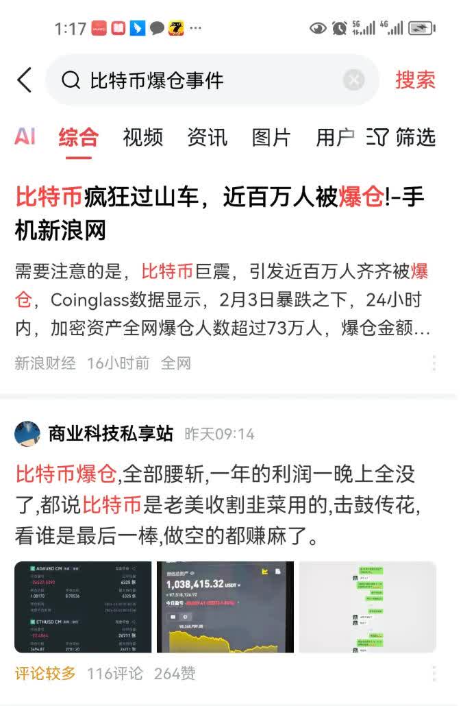 比特币，突然跳水！超30万人爆仓