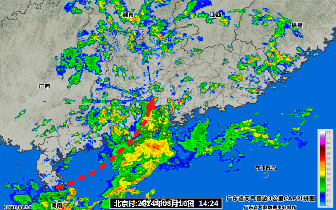 福建广东广西海南等地有暴雨到大暴雨 北方多对流天气